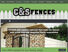 Tablet Screenshot of csfences.com